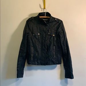 M faux leather jacket $20